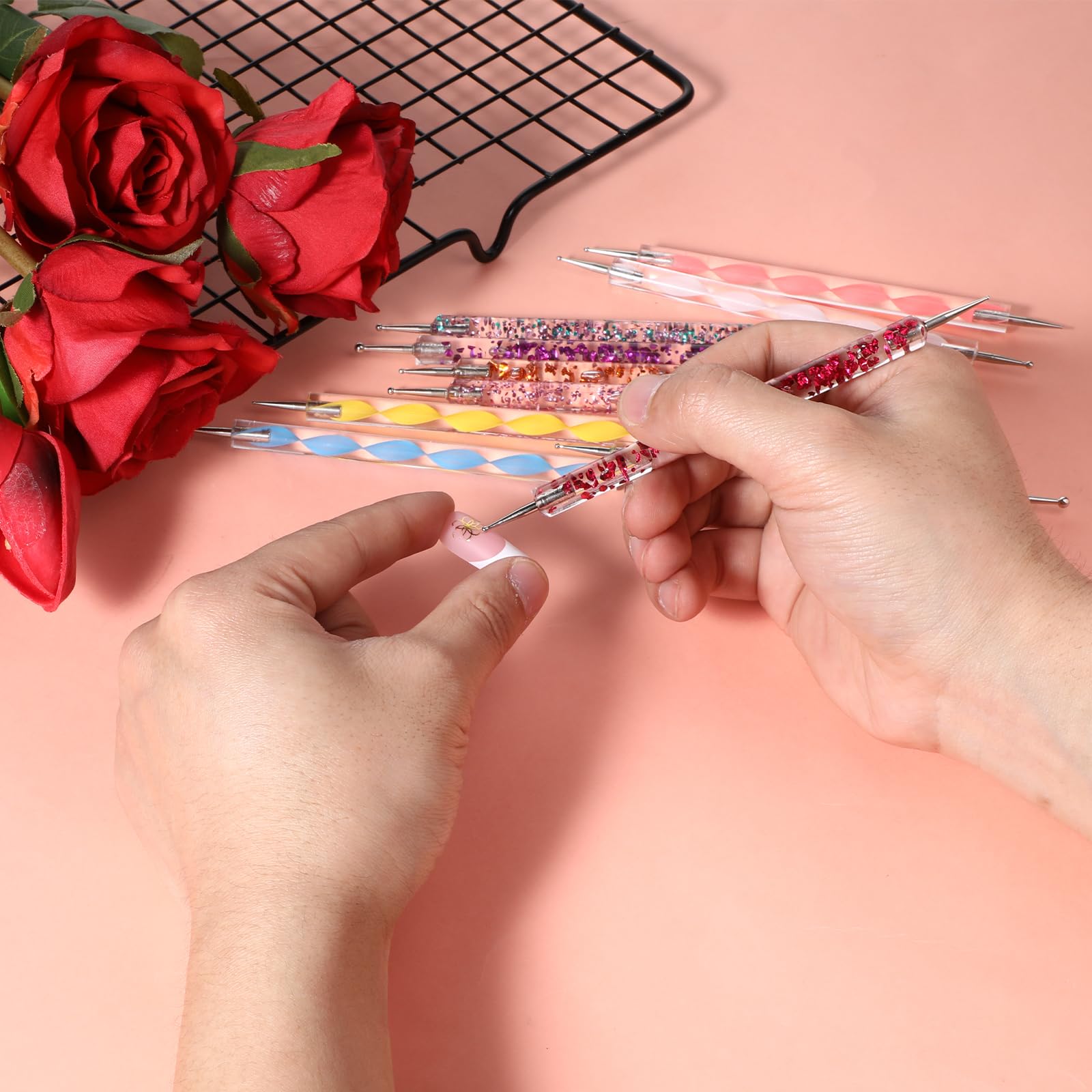Strumenti per punteggiare le unghie, 10 strumenti per punteggiare, kit per nail art, strumenti per goffratura per pittura mandala, penna per punteggiare le unghie, strumenti per nail art