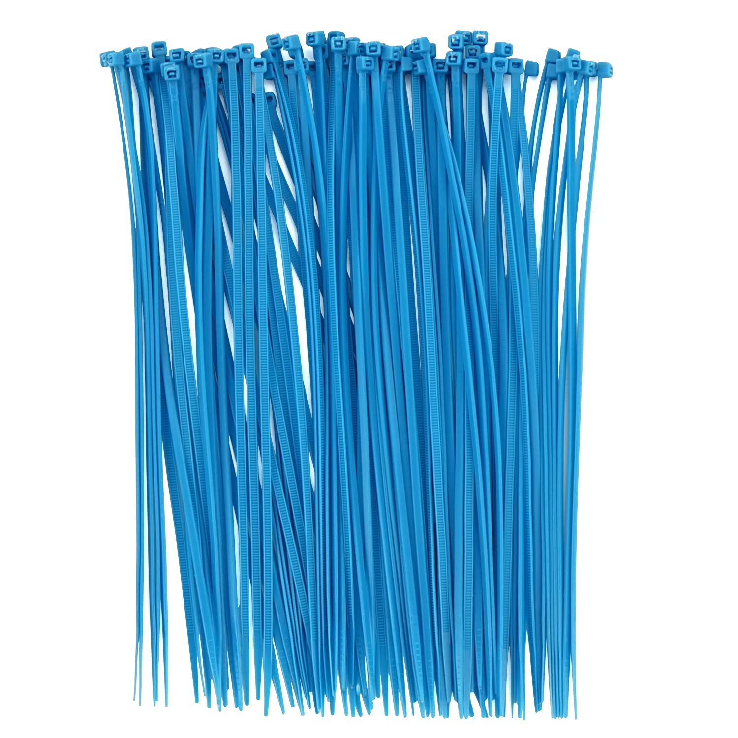 BOROLA Colorful Cable Zip Ties, 100 Packs Self Locking Wire Ties, Perfect for Home, Office, Garage and Workshop (Blue, 8 Inch)
