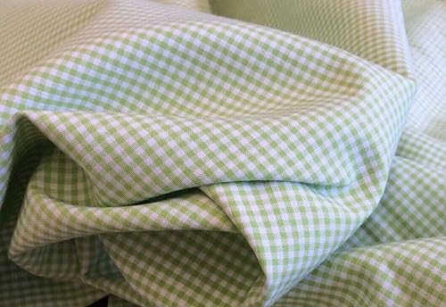 FlashPhoenix Tela de costura de calidad – SPECHLER Vogel PIMA CLACS 1/16 Check Lime 36 x 60 pulgadas por The Yard 100% algodón PIMA