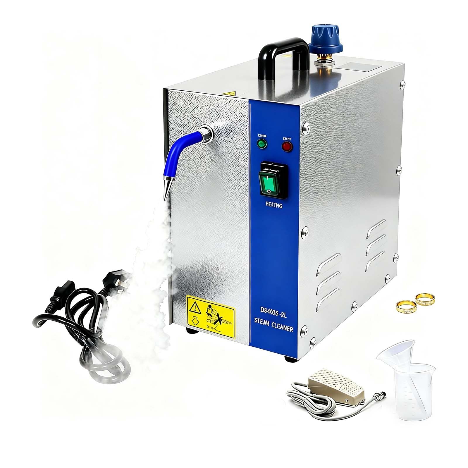 Professionelles Dampfreinigungsgerät Für Schmuck Und Elektronik, Sicherer Hochdruckdampfreiniger Zur Entfernung Von Schmutz Von Gold, Silber, Edelsteinen Ringen Und Ohrringen