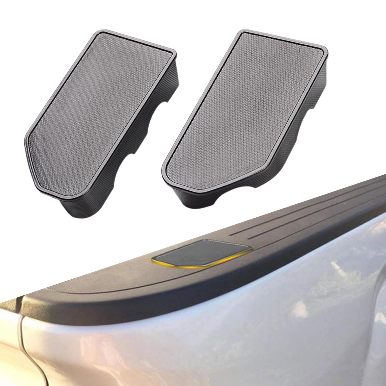 Sodcay 2 PCS Tailgate Hole Plug, Retrofitting Bed Rail Stake Covers, Truck Tonneau Covers, Compatible with 19-22 Chevrolet Silverado (Black)