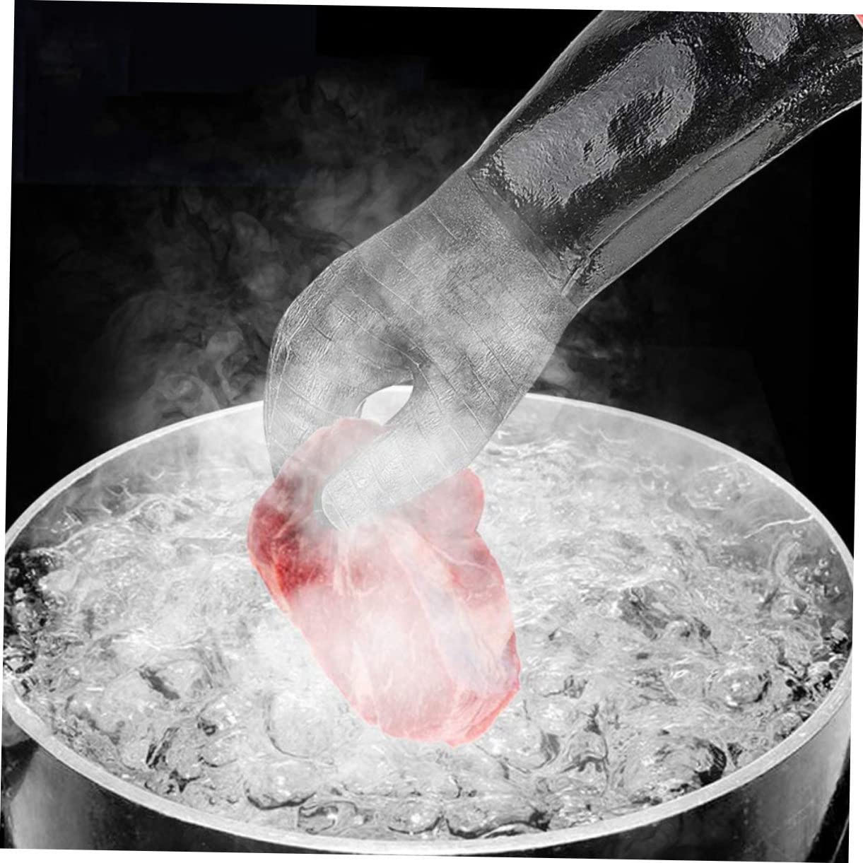 Guanti da Forno in Neoprene Resistenti al Calore Neri | 1 Paio Riutilizzabile, Isolamento Termico per Microonde e Ambienti Caldi, Uso Cucina e Barbecue