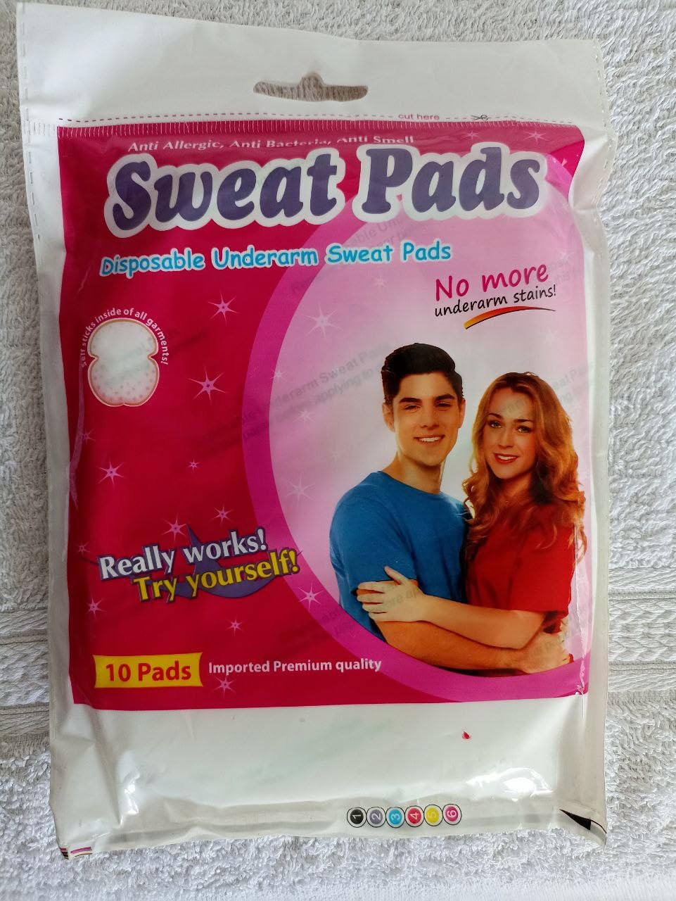 50 Women blouse sweat pad (10X5packs) [Sweat Pads for Women Underarm Pure Cotton Disposable Underarm Pads Sweat Absorption Comfortable Extra Sticky ]-image-38