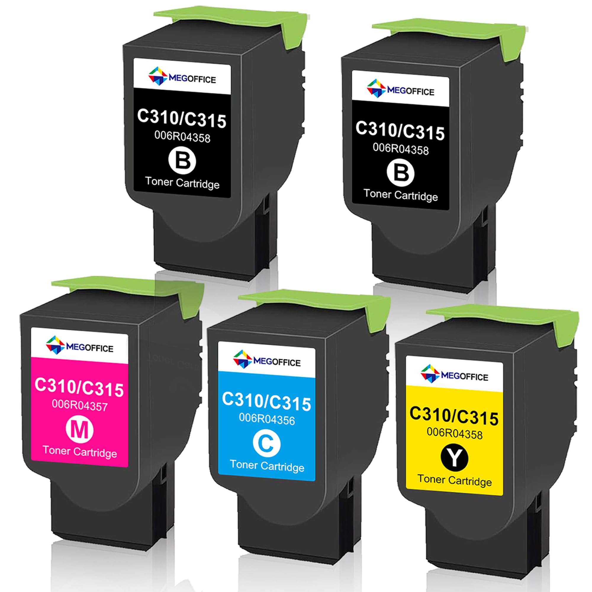 C310 C315 Cartucho de Toner Compatible para Xerox C310 C315 Toner para 006R04356 006R04357 006R04358 006R04359 C315DNI C310DNI C315dni Impresora Laser (5 Pack)