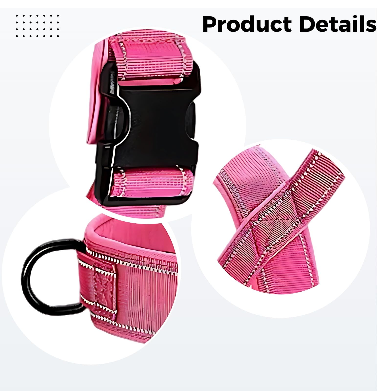Hundegeschirr für kleine Hunde, Pink, Ausbruchsicher, Verstellbar, Reflektierend, Weste mit D-Ring, Größe S (8-12 kg)