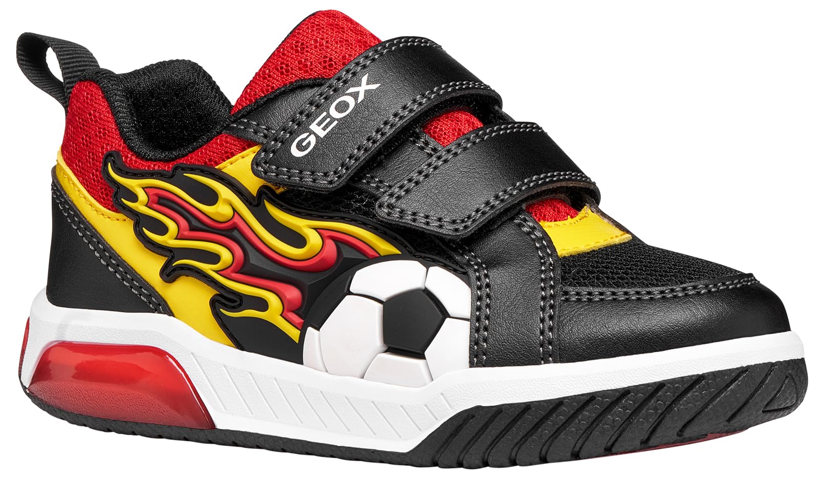Geox J INEK Boy B Trainers, Black/Yellow, 33 EU