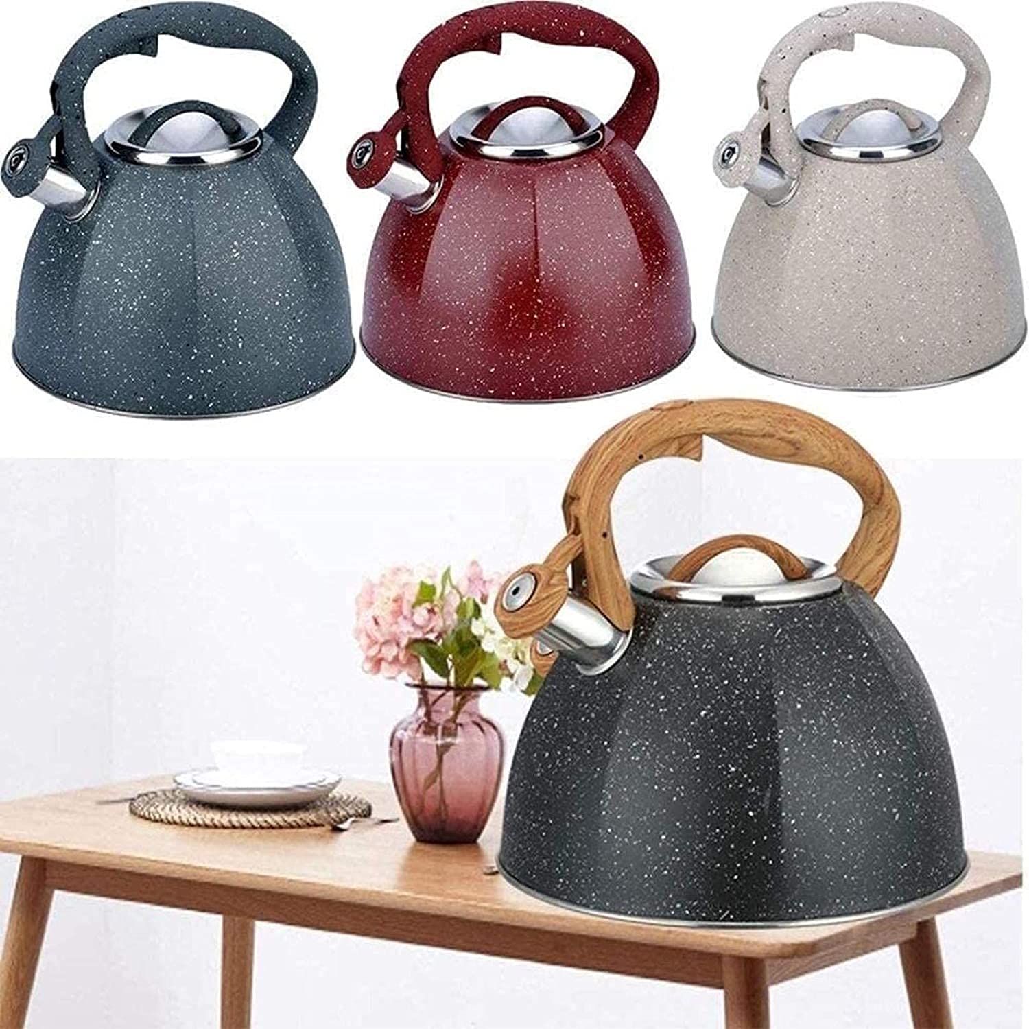 Bollitore Fischietto 3L Acciaio Inox - Per Induzione E Tutti I Piani - Foto 9