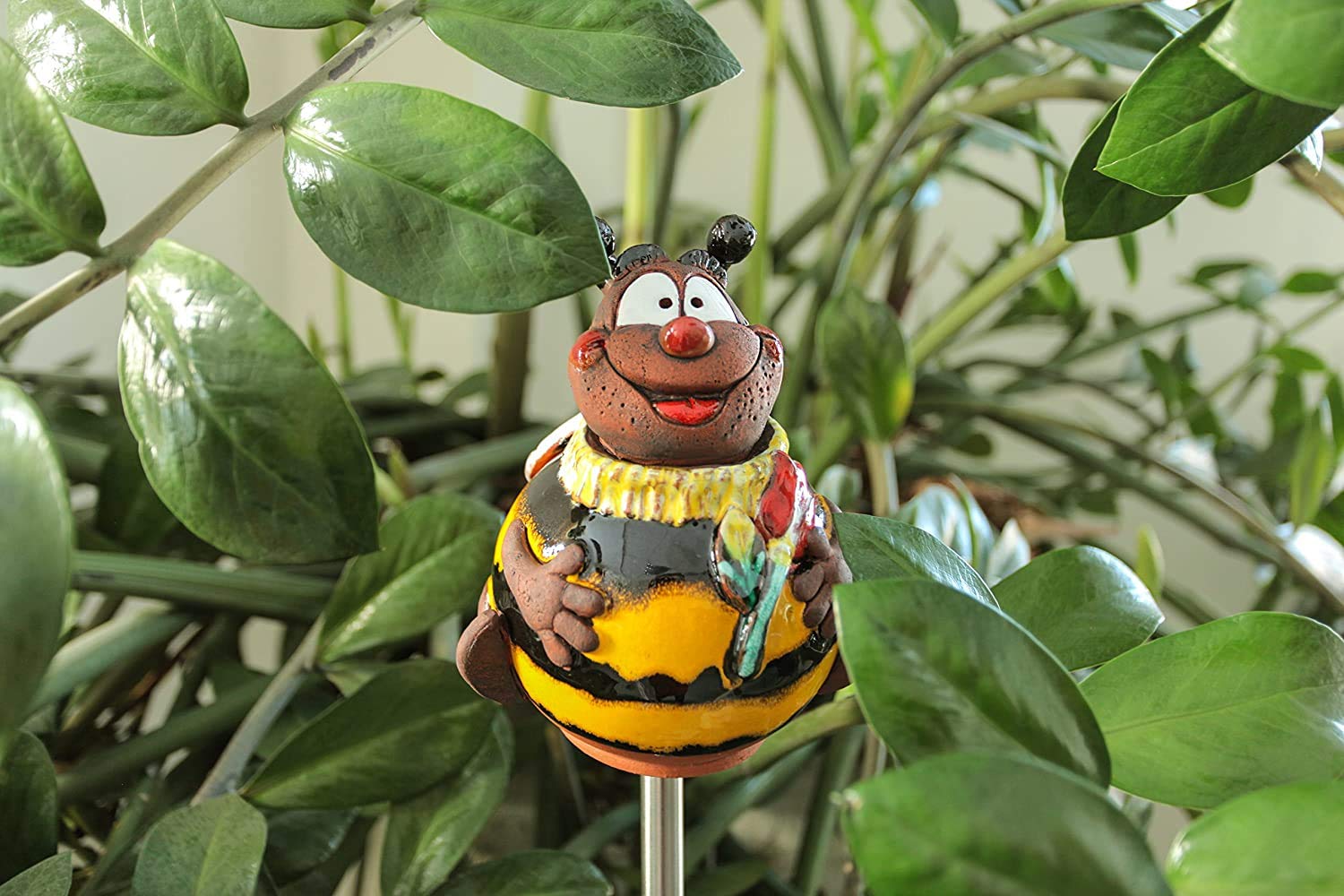 Ceramiczna ozdoba ogrodowa, ręcznie wykonana, dekoracja ogrodowa do użytku na zewnątrz, odporna na warunki atmosferyczne, ceramiczna dekoracja ogrodowa, figurki ogrodowe i posągi ogrodowe