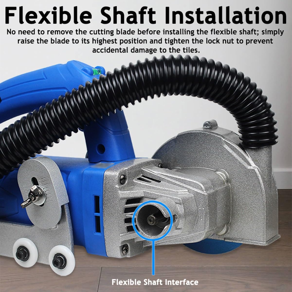 Herramienta eléctrica para eliminar la lechada - Máquina removedora de lechada de azulejos de 1200 W con profundidad de corte ajustable para limpiar la lechada entre azulejos(E)