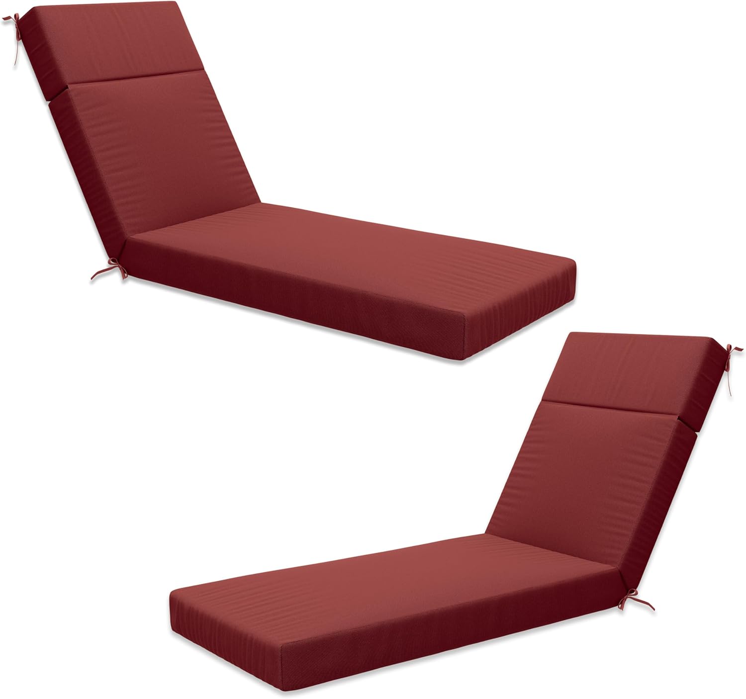 Chaise Lounge Cushion for Outdoor Furniture, Waterproof Fade and Tear Resistant Lounge Deck Chair Cushions for Patio Lawn Pool Resort Hotel