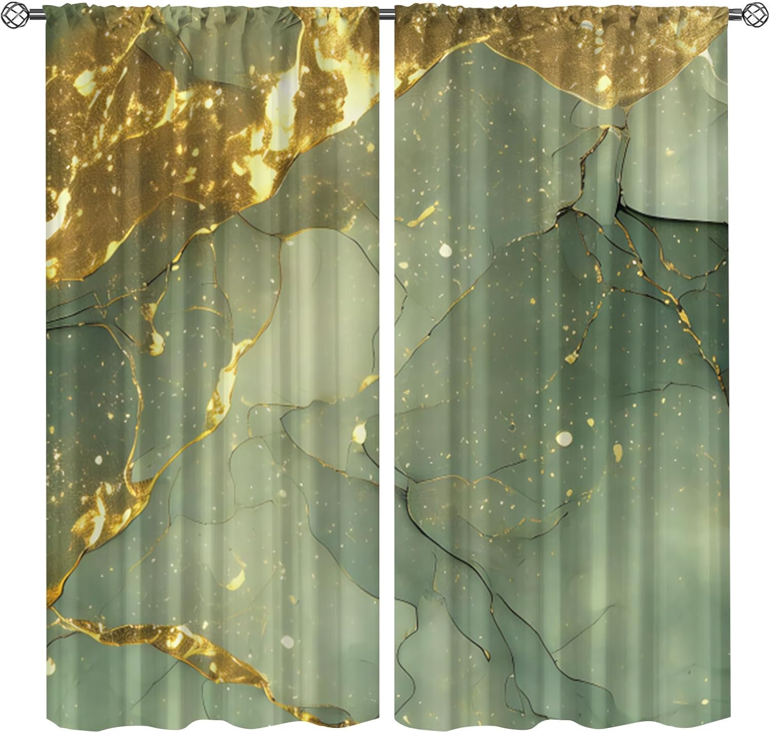 Rideau 3D impression marbre abstrait pour transformer l'ambiance du salon