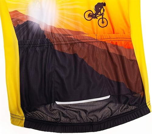 Miniatura 8 de Ciclismo Jersey Shorts Set Pro Equipo Bicicletas Ropa MTB Jerseys para Hombres