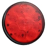 Grote 53252 Super Nova Led Stop Tail Turn Light Red, 4