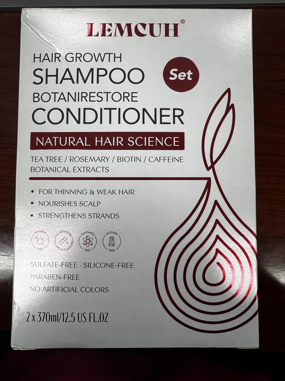 Gentle Shampoo & Conditioner Set for Thinning Hair and Itchy Scalp – Natural Biotin, Onion & Rosemary Formula, Sulfate Free, Paraben Free, Nourishing, Safe for Sensitive Scalp, 12.5 Fl Oz - Image 7