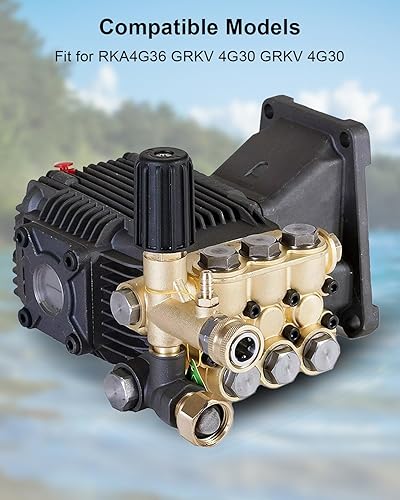 Miniatura 6 de Kit de válvulas de retención de bomba de presión de agua de 6 piezas de repuesto 70-0179 apto para bombas RKV RRV XRC XRCA de 0.709 in, con juntas