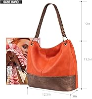 Vista 6 de Montana West Hobo Bag - Bolsos y bolsos para mujer con asa superior con cremallera