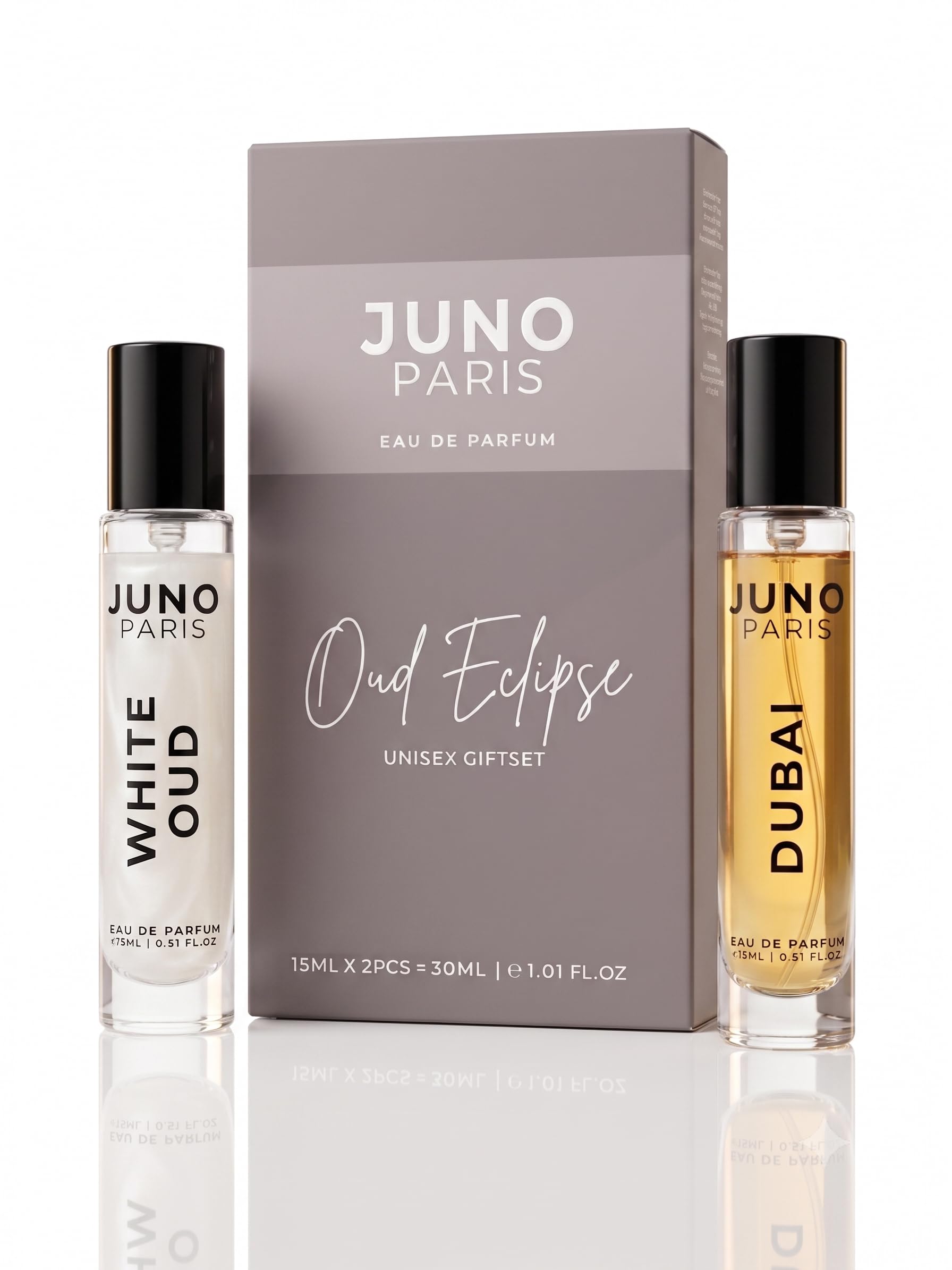 Oud Eclipse Perfume Gift Set For Men & Women | 2x15ml Long Lasting Eau De Parfum | White Oud & Dubai | Perfume For Man & Woman-image-46