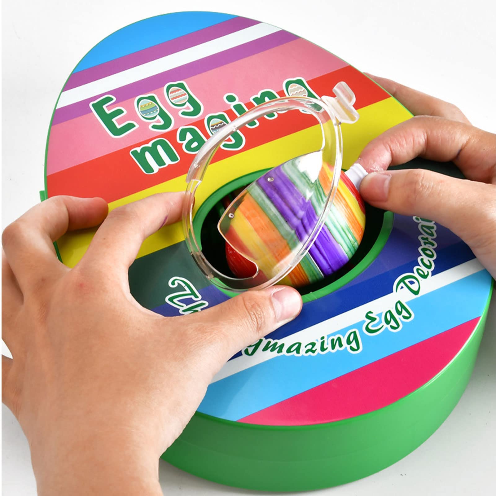 Wilhelm Sell® Machine à Peindre Les œufs 2X avec Livre de Peinture, Pinceau et peintures - kit de Peinture pour œufs de Pâques - Accessoires de Peinture créatifs (Machine à Peindre Les Wilhelm Sell® Machine à Peindre Les œufs 2X avec Livre de Peinture, Pinceau et peintures - kit de Peinture pour œufs de Pâques - Accessoires de Peinture créatifs (Machine à Peindre Les
