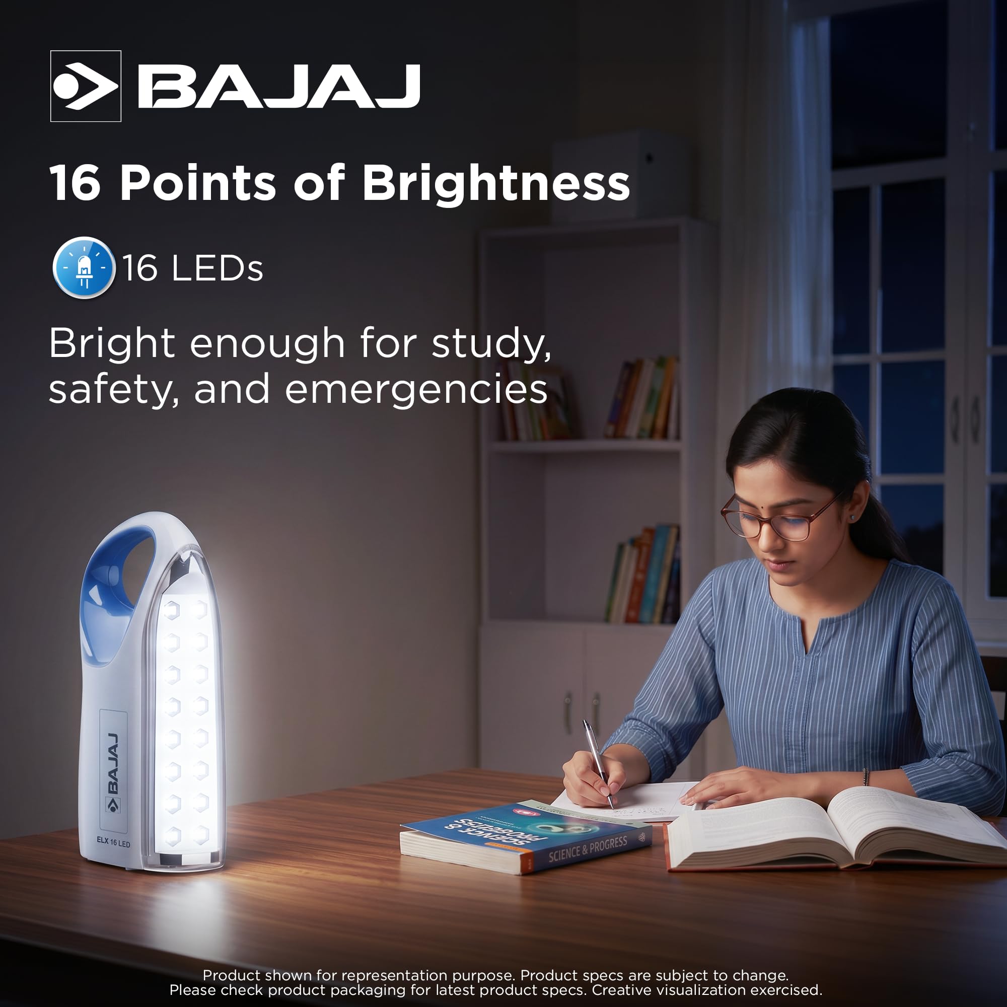 Bajaj ELX 16 LED Red Emergency Light - Buy Now -7