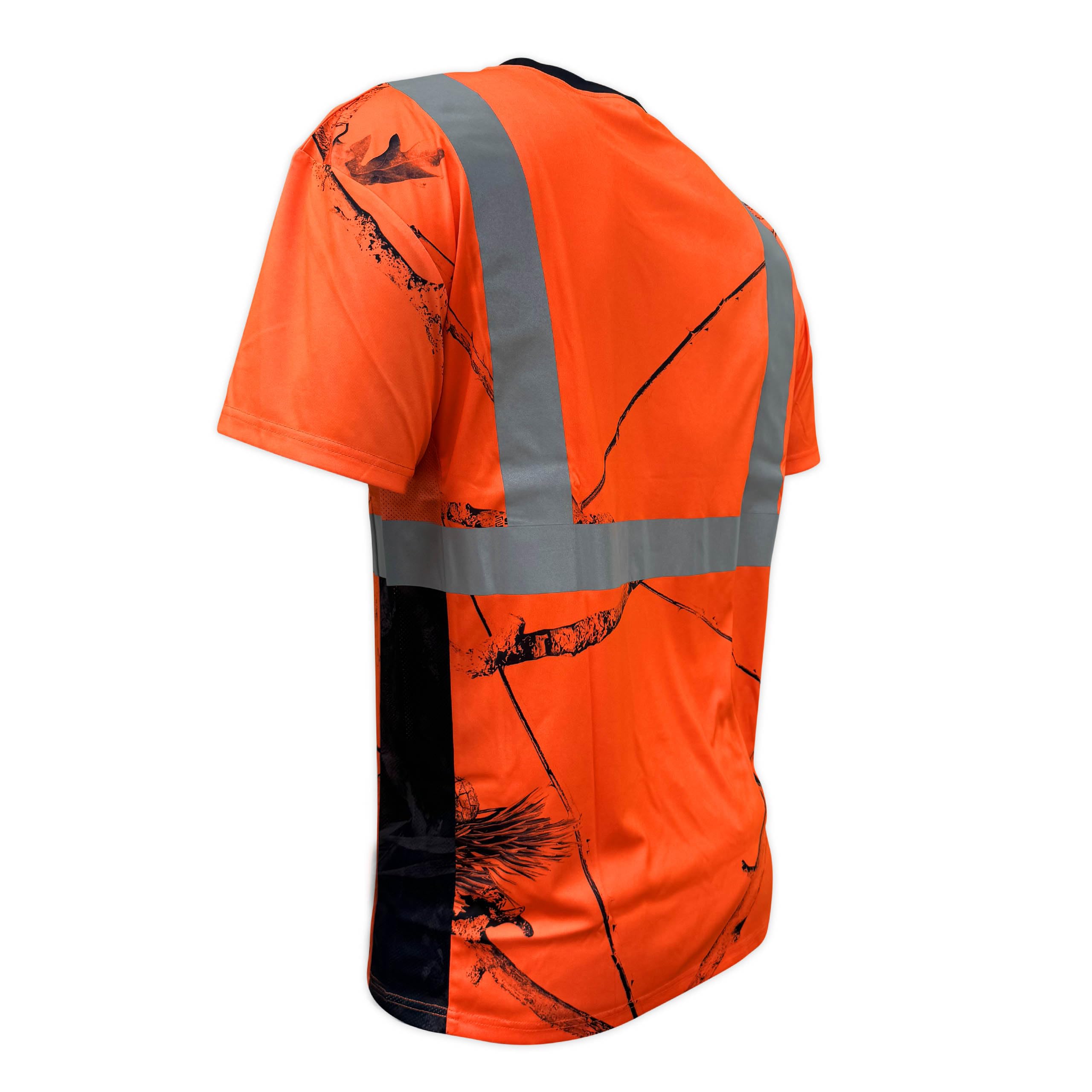 SS360 Daybreak Camo Orange - Class 2 - Type R - UPF 40 - Safety T-Shirt - XL