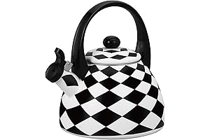 Diamond Argyle Checker Pattern Tea Kettle