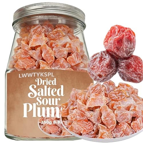 Japanese-Style Preserved Plums, 8.82oz Sweet and Sour Preserved Plum, Seedless,