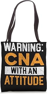 CNA With An Attitude Certified Nursing Assistant Medical Tote Bag
