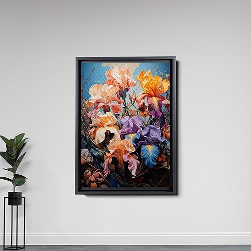 Miniatura 7 de Provence Blooms, Acrylic Iris Prints, Captivating Canvas Wall Art Celebrating the Beauty of Flowers, Canvas, Art Decor