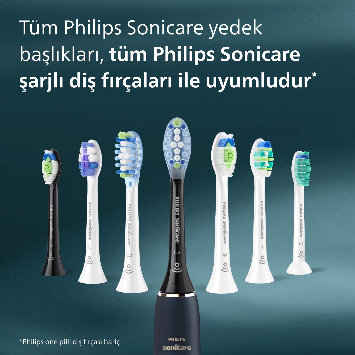 Philips Sonicare Optimal White Yedek Diş Fırçası Başlığı, 7 Kat