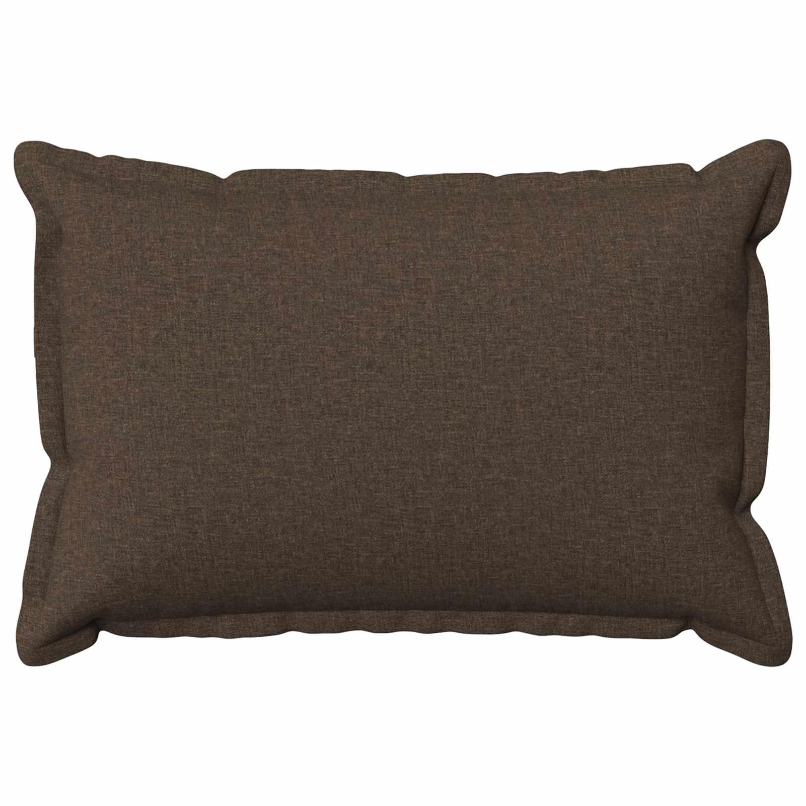 Gecheer 6er Set Kissenbezug 50 x 80 cm, Kunstleinen mit Reißverschluss for Sofa und Bett, Handwaschbar, Taupe