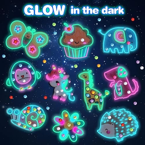 Miniatura 9 de EAPHANT Más de 6500 kits de arte de diamantes para niños, 44 diseños, calcomanías de diamantes, manualidades y pintura para niños de 4 a 8 años, 8 a