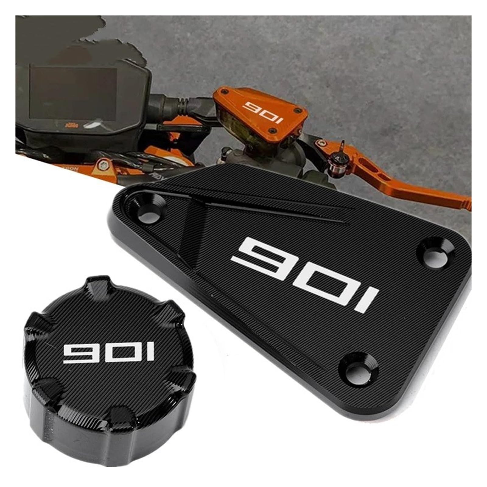 MotHeartCNC Bremspumpenabdeckung Für Norden 901 2022-2024 - Schwarz