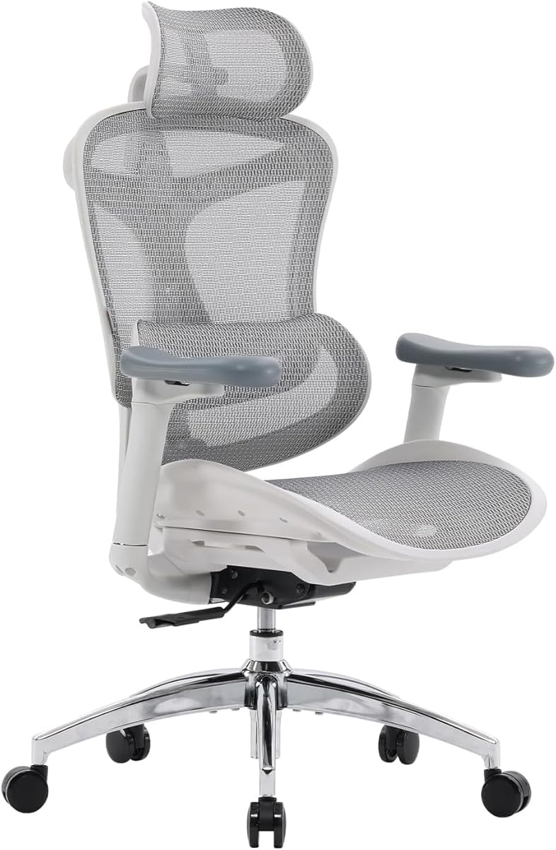 SIHOO Doro C300 Ergonomischer Bürostuhl mit ultraweichen 3D-Armlehnen, dynamischer Lordosenstütze für den Homeoffice-Stuhl, Verstellbarer Rückenlehne