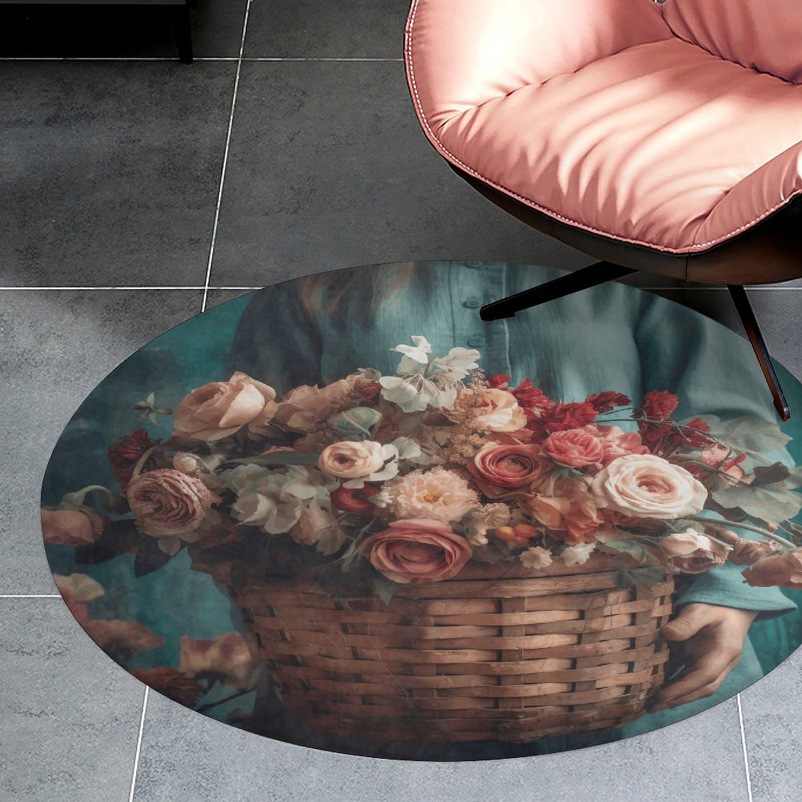 Tapis pour salon antidérapant évitant les chutes à la maison