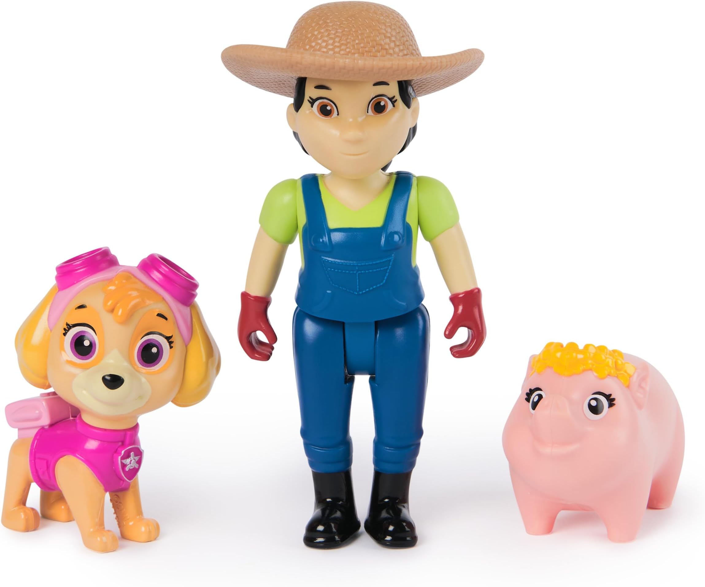 Skye, Farmer Yumi and Piggie Figures, Kids’ Toys for Boys and Girls Aged 3 and Up