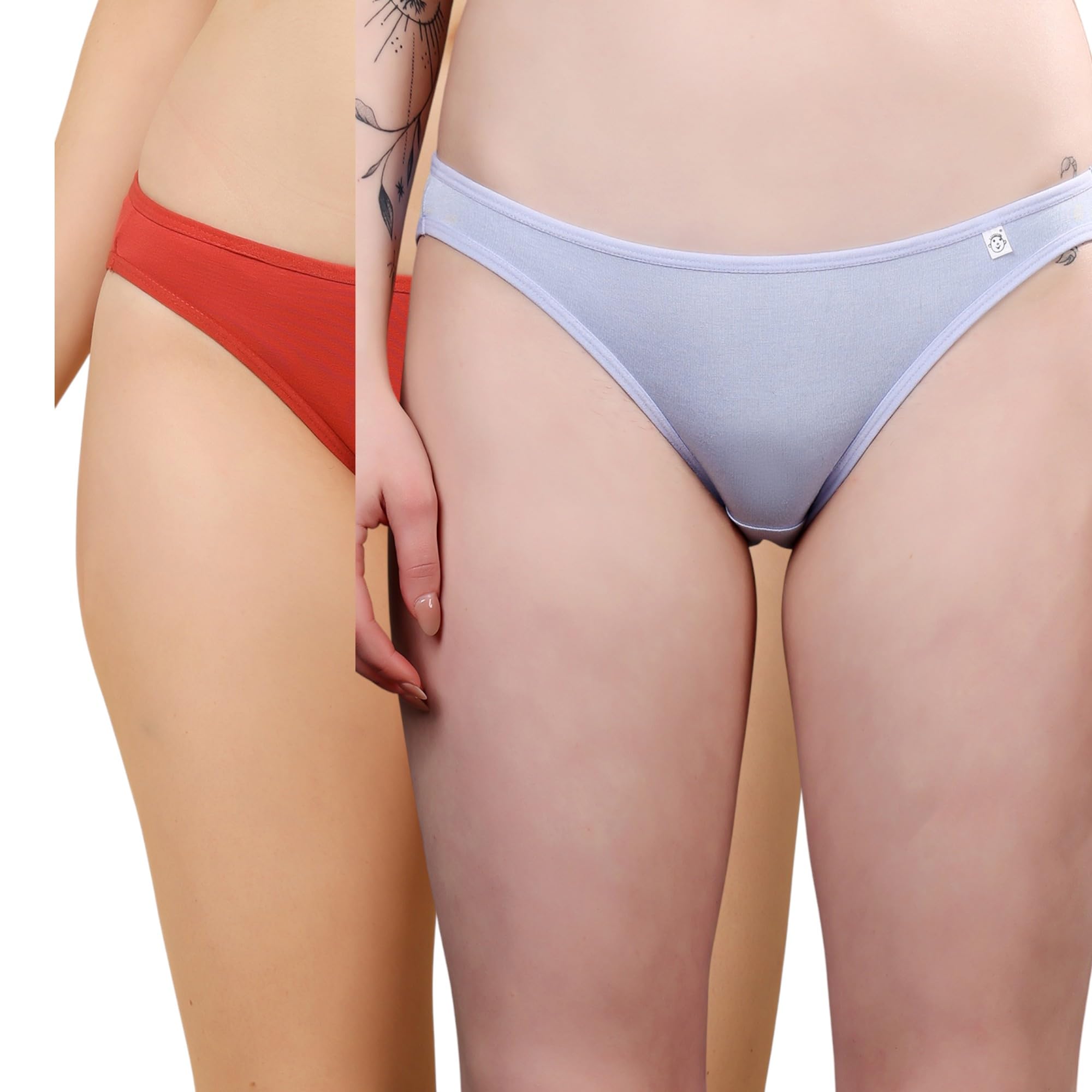 Pack of 2 Super Combed Micro-Modal StayFresh Low Waist Bikini-image-47