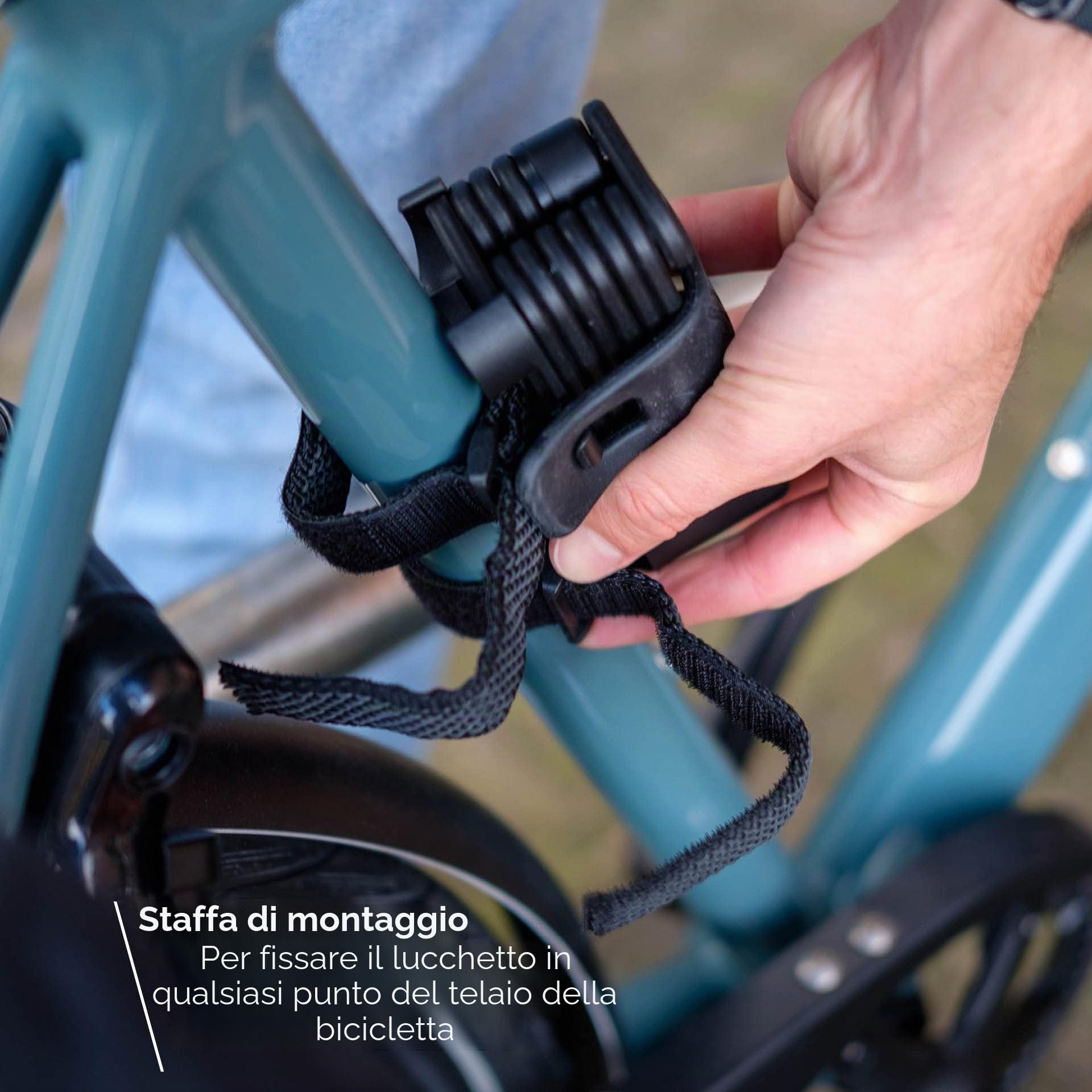BBB Cycling BBL-72 Cyclelock CodeFold, Nero, 5 mm x 975 mm
