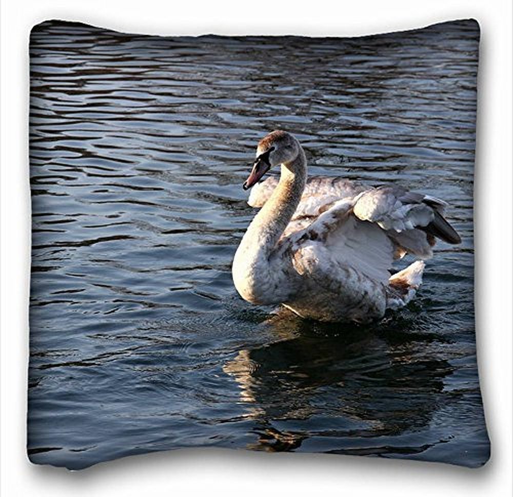 My Honey Pillow Pillow Cover bird young swan water 18 in18 Twin Sides