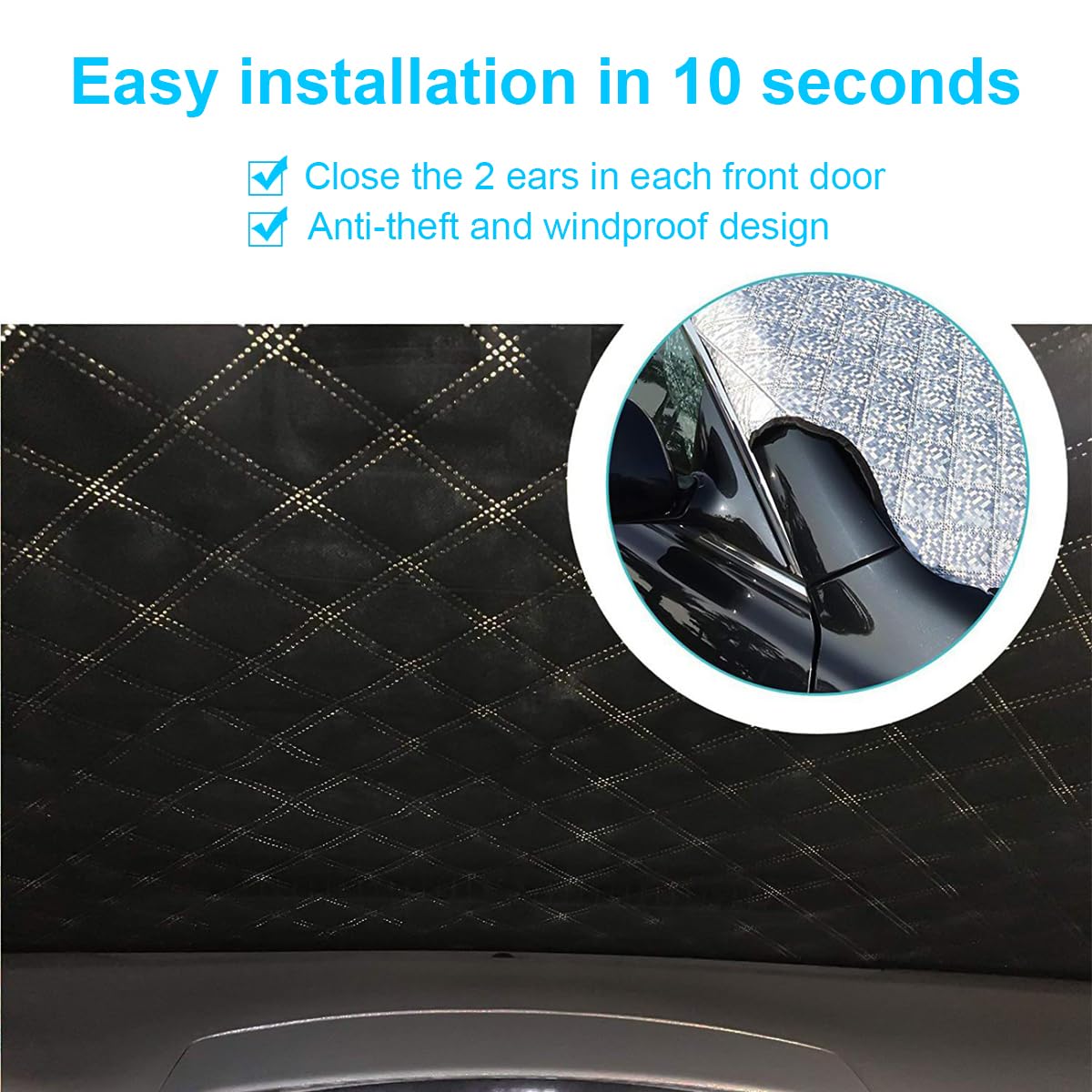 Copertura Parabrezza Auto Gelo Ghiaccio Neve Protettore Impermeabile Pieghevole Universale 190x126cm