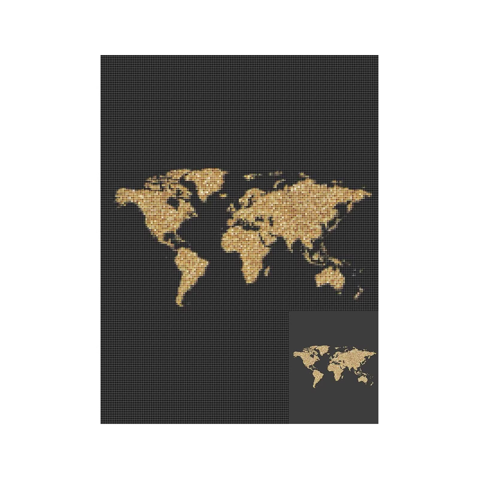 5D Mapa świata Malowanie diamentami Dziewczyna, Mapa Diamentowa Malarstwo Pełny zestaw Puzzle DIY Haft krzyżykowy Diamenty Kryształ Mozaika Rzemiosło Dekoracja ścienna Prezenty 80 x 110 cm U-Z