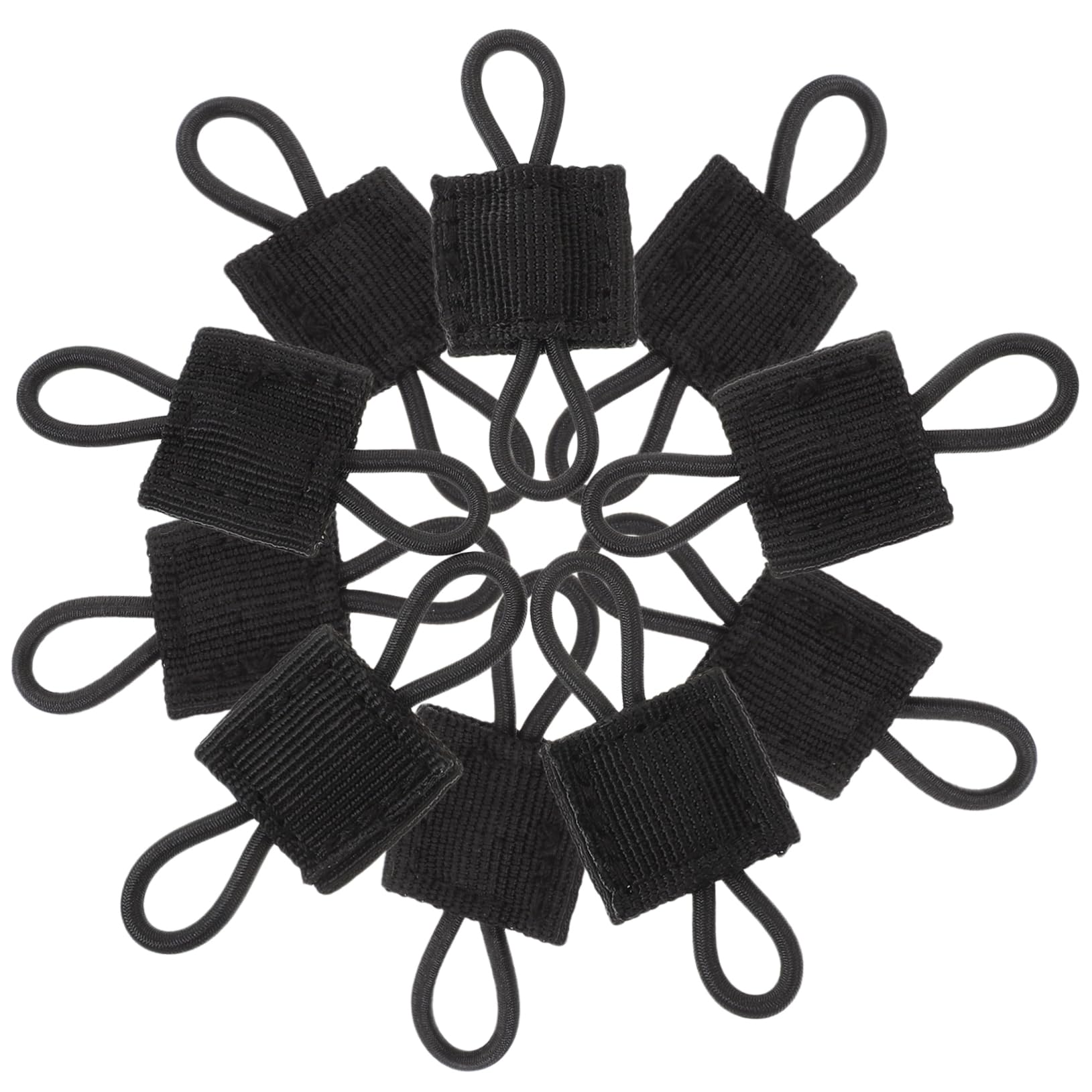 Toddmomy Fibbia Vincolante Fibbia Fissa in Piedi Titolare del Badge Banca di Potere Compatibili Fermanello Aggancio per Borse Chiusura A Mano Libera Nylon Black