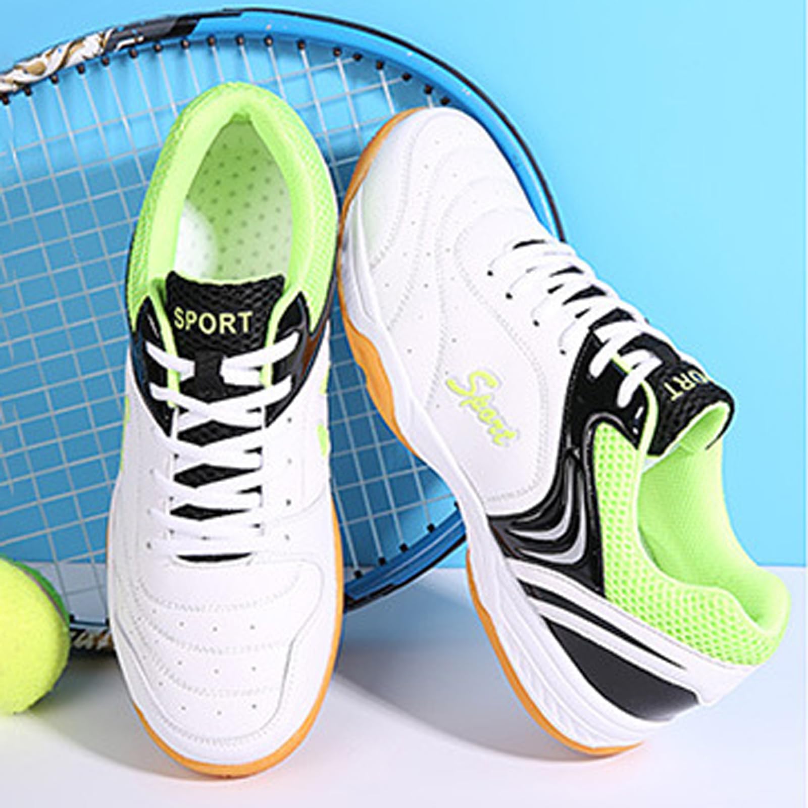 Chaussures De Ping-pong ZHENSI Pour Hommes - Légères, Semelle Souple - Maille Respirante