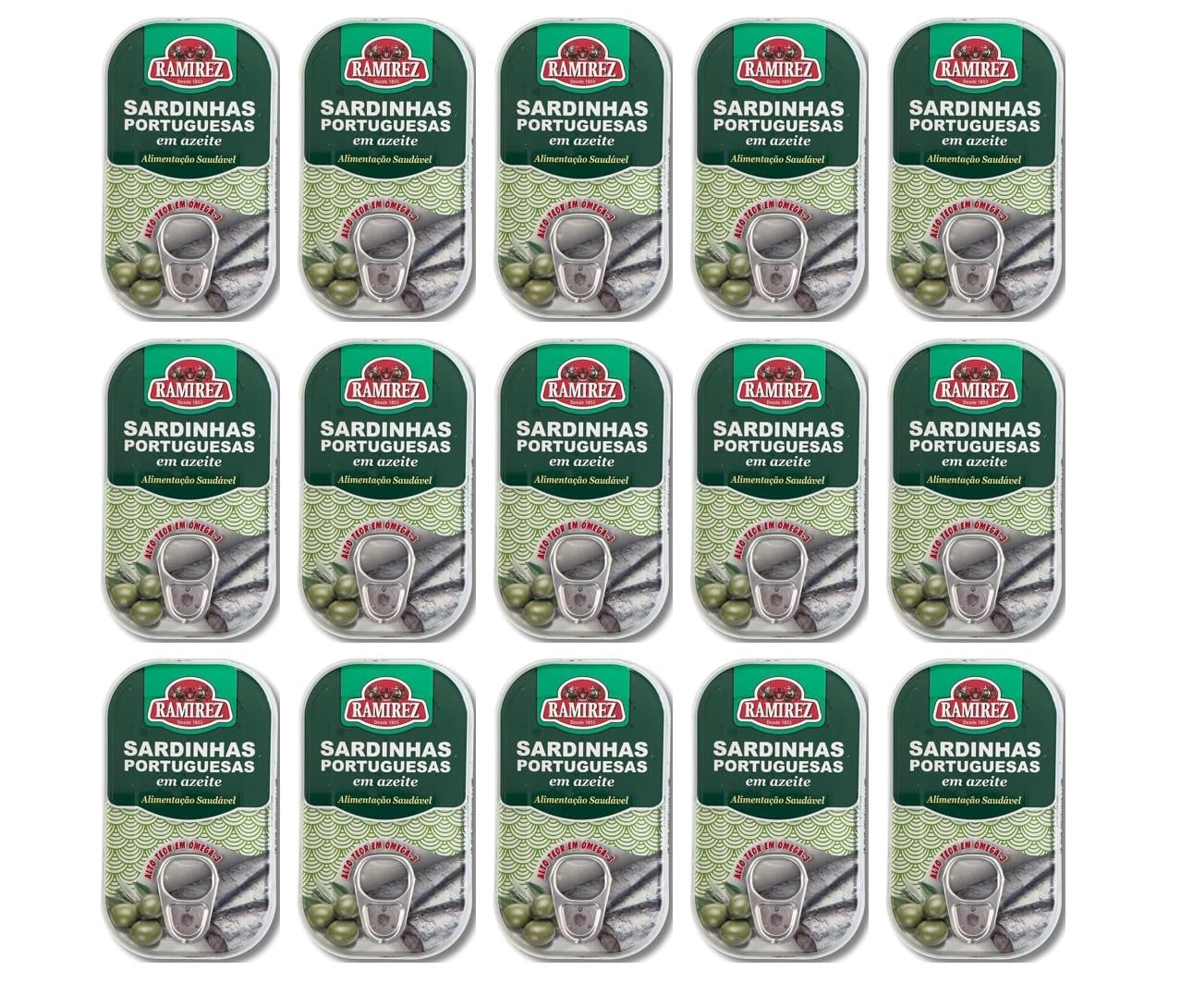 Ramirez Portugiesische Sardinen in Olivenöl 15 x 120g – Premium Fischkonserven aus Portugal