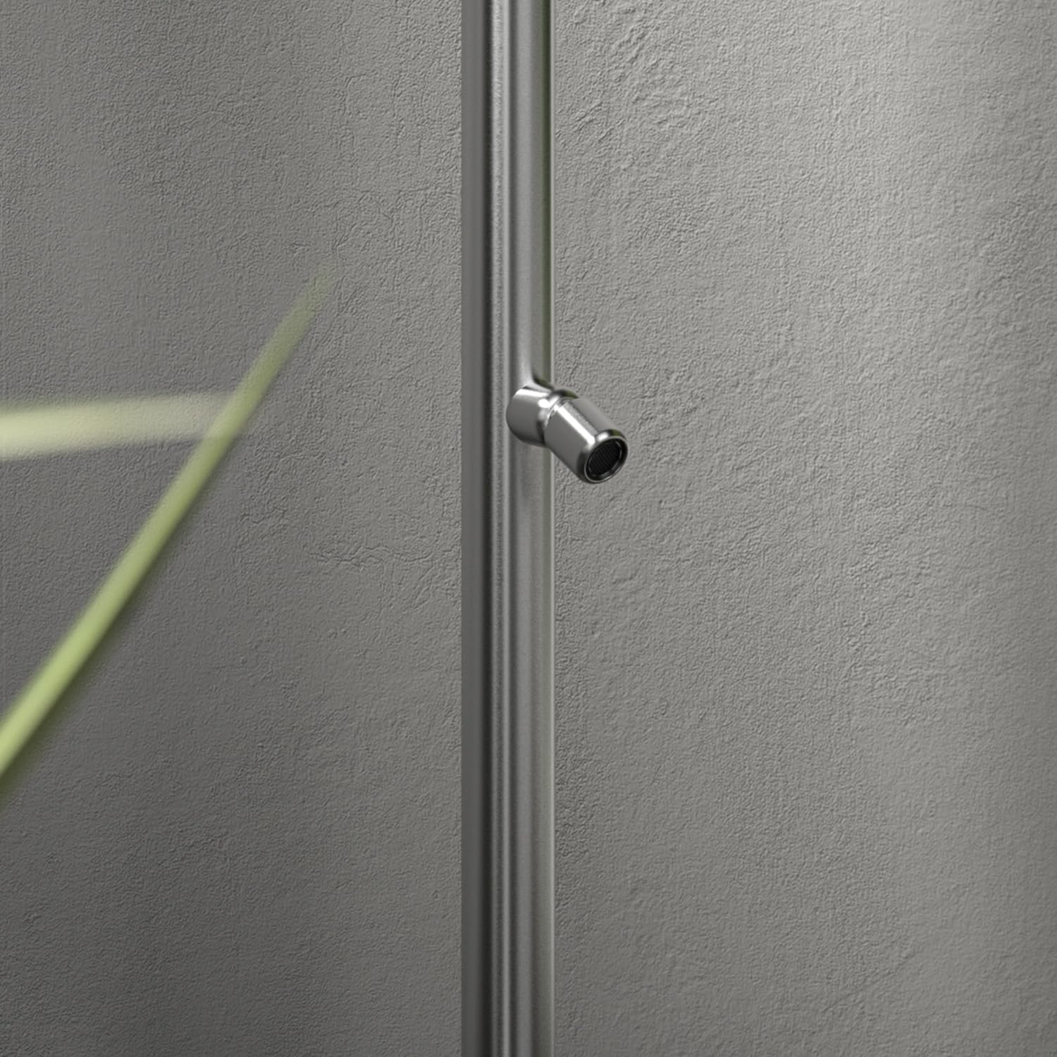 Sined Quartu Douche Dexterieur En Inox 316l Avec Douche De Tête Et Lavepieds h 2289 Cm Inox Attaches Dissimulees a La Base