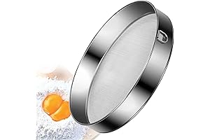 Large Flour Sifter, 11.8-Inch Stainless Steel