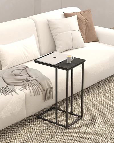 Miniatura 2 de Innerjoin Mesa auxiliar en forma de C, mesa auxiliar C para sofá, sofá y cama, mesa de bandeja de TV que se adapta a espacios pequeños, sala de