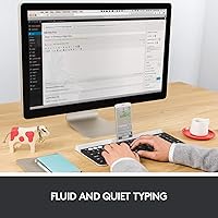 Vista 5 de Logitech K780 Teclado Inalámbrico Multidispositivo para Computadora, Teléfono y Tableta – Compatible con Control de Varios Ordenadores FLOW