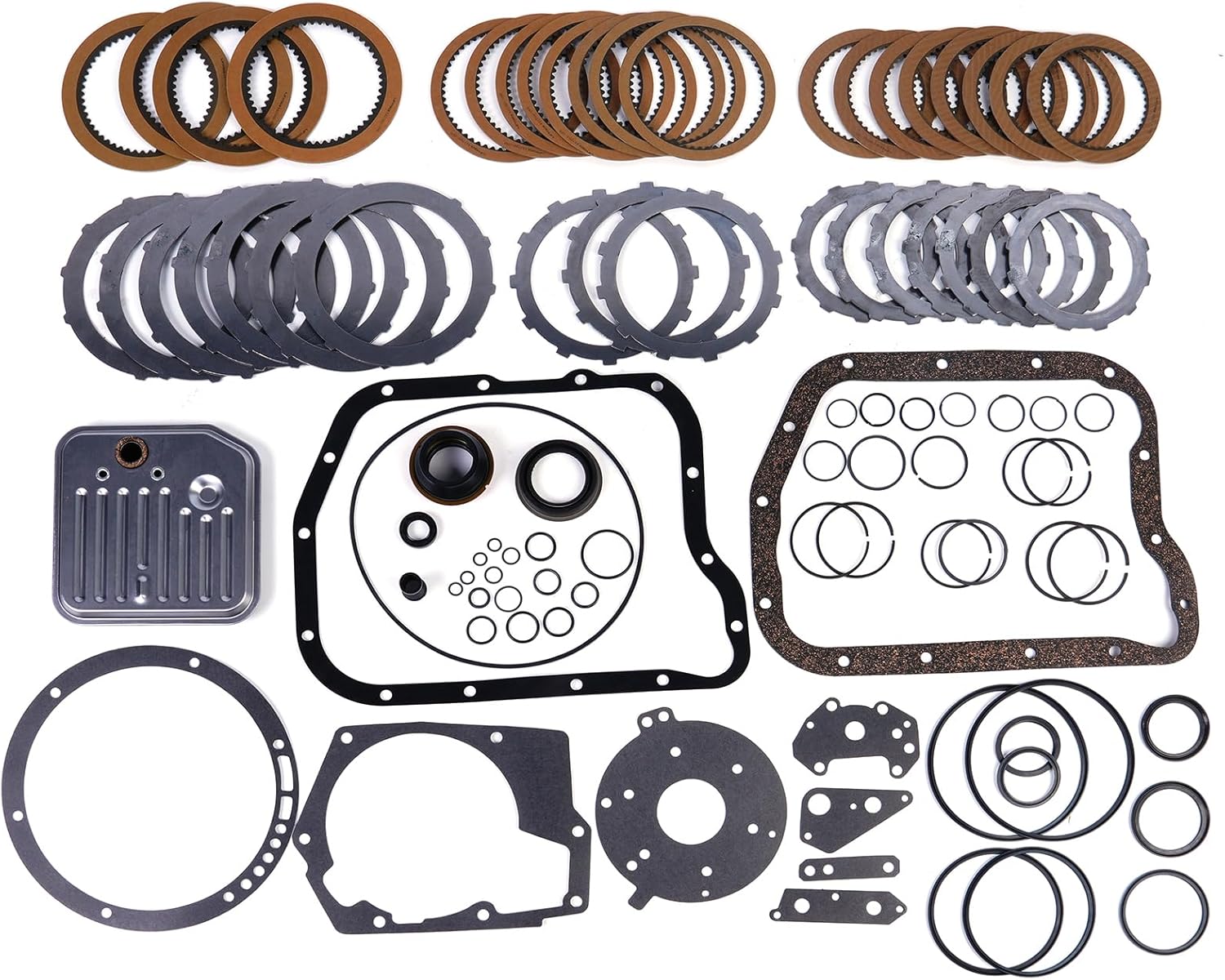 42RE 44RE 46RE Transmission Alto DLX Level 2 Rebuild Kit Fits for Dodge Dakota Durango Ram 1500 Ram 2500 Ram 3500, Jeep Grand Cherokee OE 42RE 44RE 46RE 4518