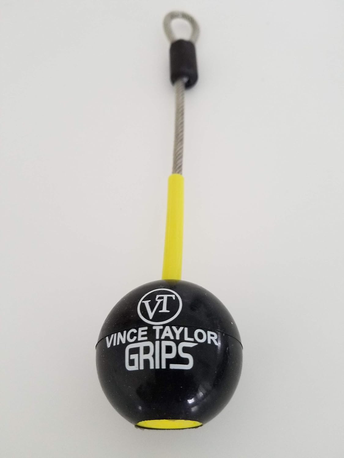 Exercise Handles, Ball Hand Grip, Cable Resistance Handle, (Yellow Single, Medium)