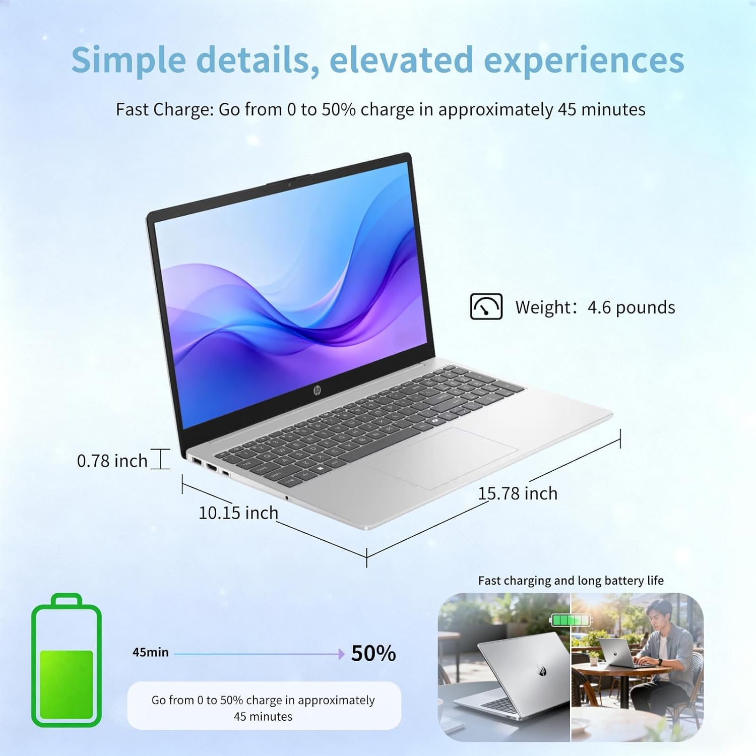 Amazon.com: HP 15 Touchscreen Laptop Computer - 15.6